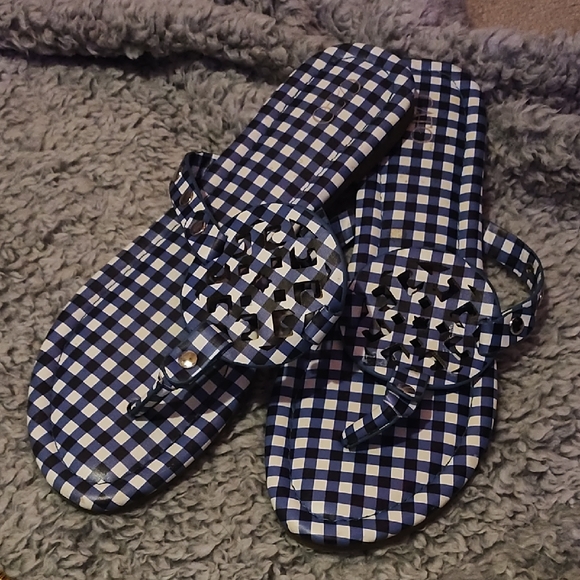 Cato Shoes - Cato ⁸⁸⁶⁶Blue and White Checkered Sandals